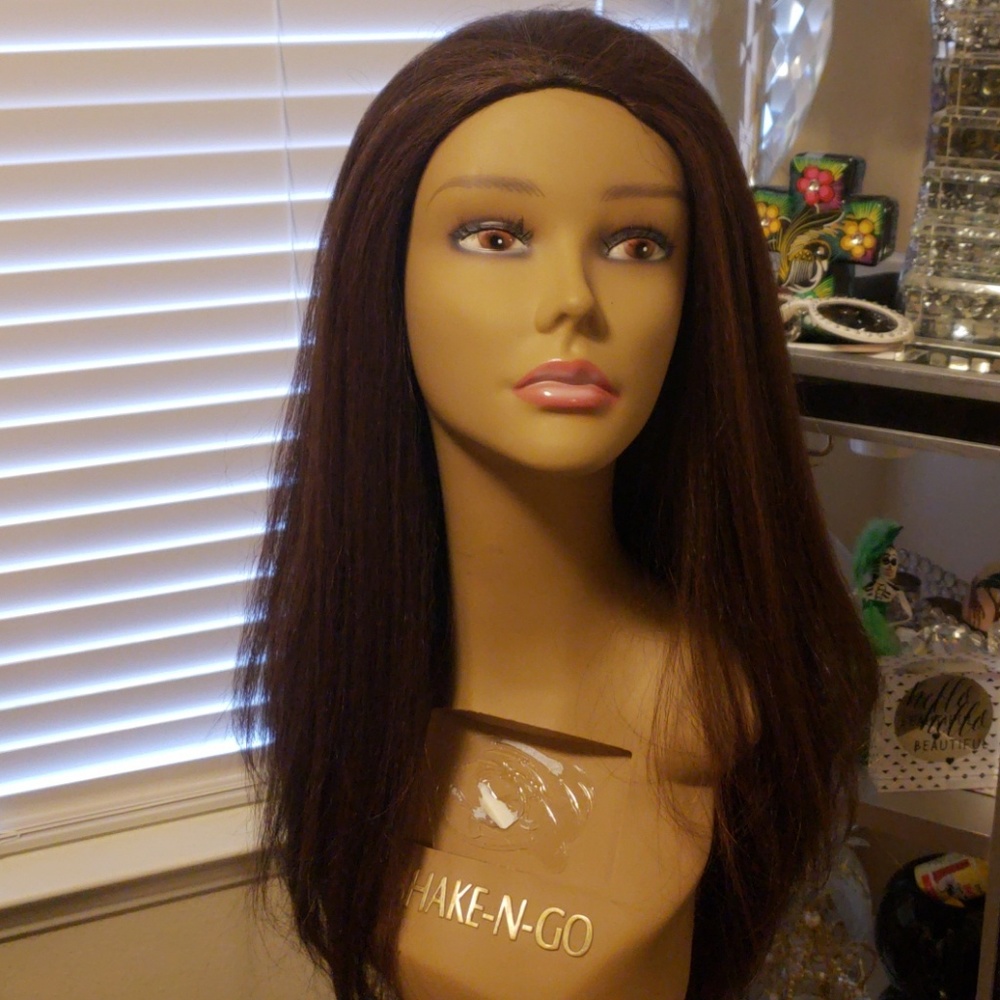 Straight half wig